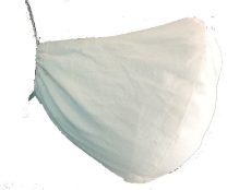 Textil szájmaszk (mosható, fehér)