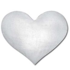 Szublimációs Wetex szív alakú párnabetét (30x30)