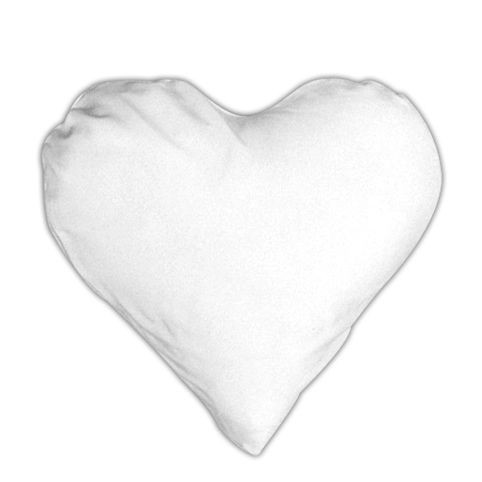 Szublimálható szív alakú párnahuzat (40x40)